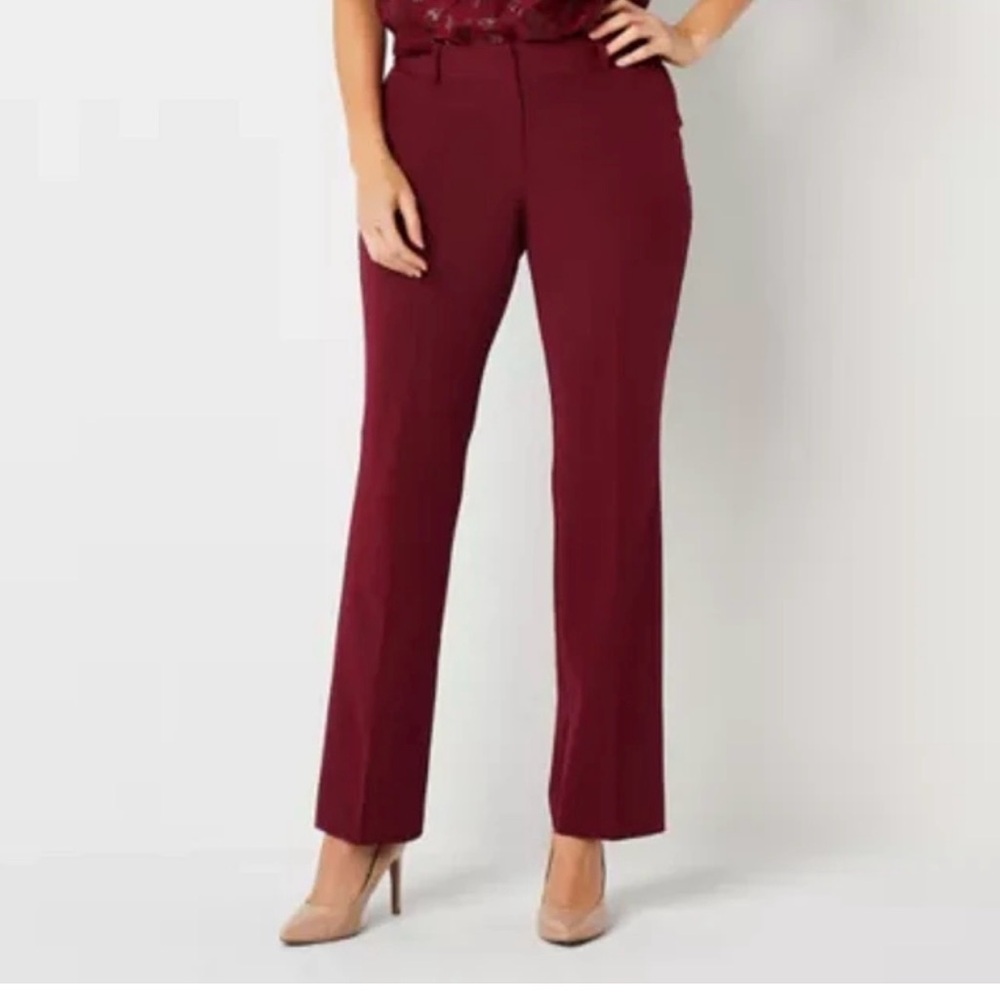 Elegant Burgundy Women's Pants